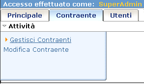 Categoria appaltatore di esempio