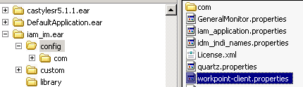 workpoint-client.properties ファイルは、com ディレクトリにあります。