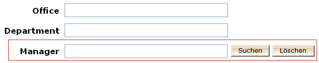 Objektauswahl im Feld "Manager"
