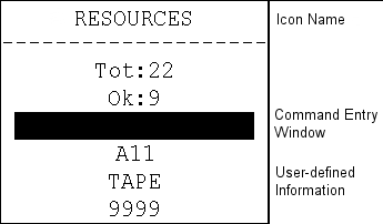 The icon represents 22 tape units and indicates that nine units are in their desired state.