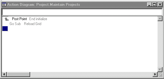 Adding Action Diagram Code