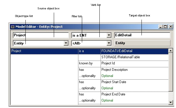 Defining the Project Entity