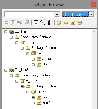 The P_Tier1 and P_Tier2 packages