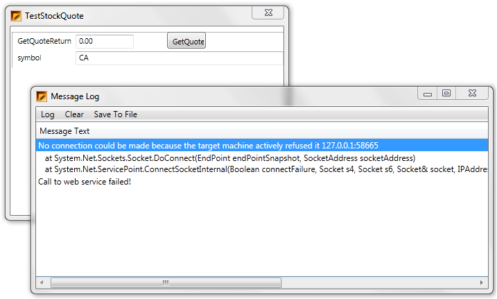 Web Service Unavailable