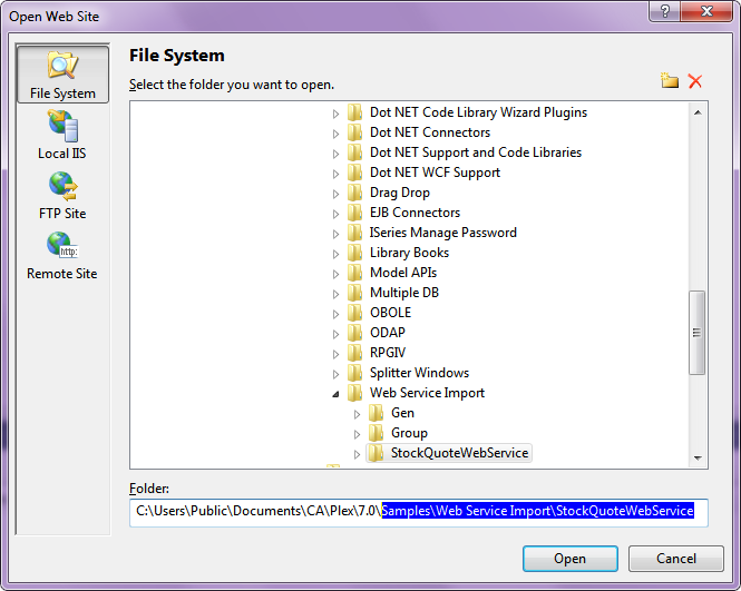Running the Web Service