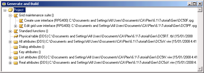 PLEX--Generating and Building the Project Entity (7)