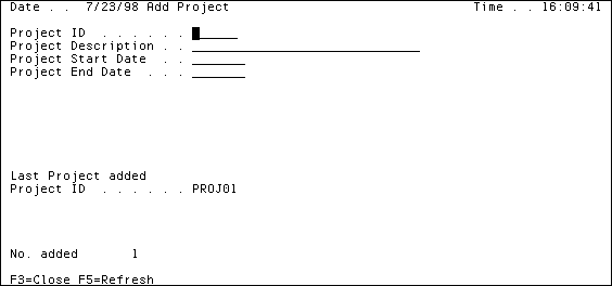 PLEX--Adding a New Project