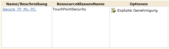 Die Richtlinie "Kontaktpunktsicherheit" listet den Verantwortlichen des Host als einzige ID in der Richtlinie auf.