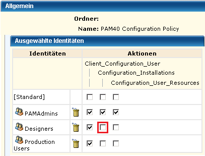 Klicken Sie auf das Kontrollkästchen "Configuration _Installation" (Konfiguration_Installation) für Designer.
