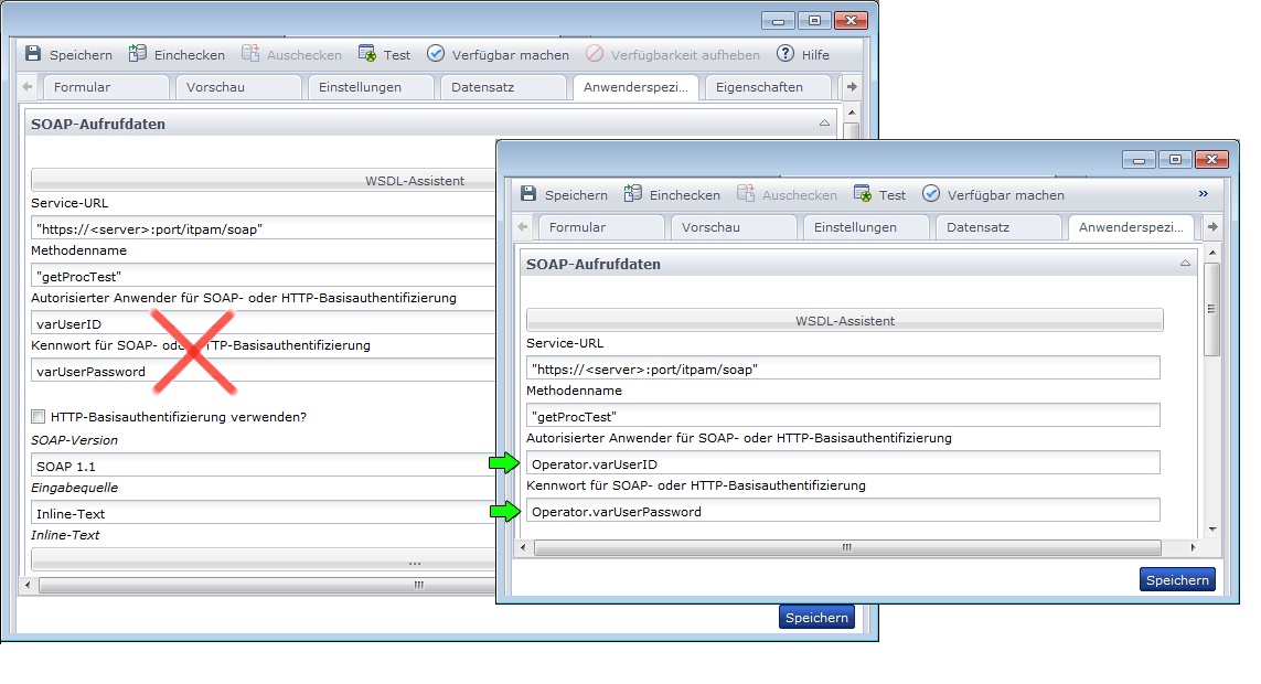 Diese Grafik veranschaulicht die Makroerweiterungssyntax, die erforderlich ist.