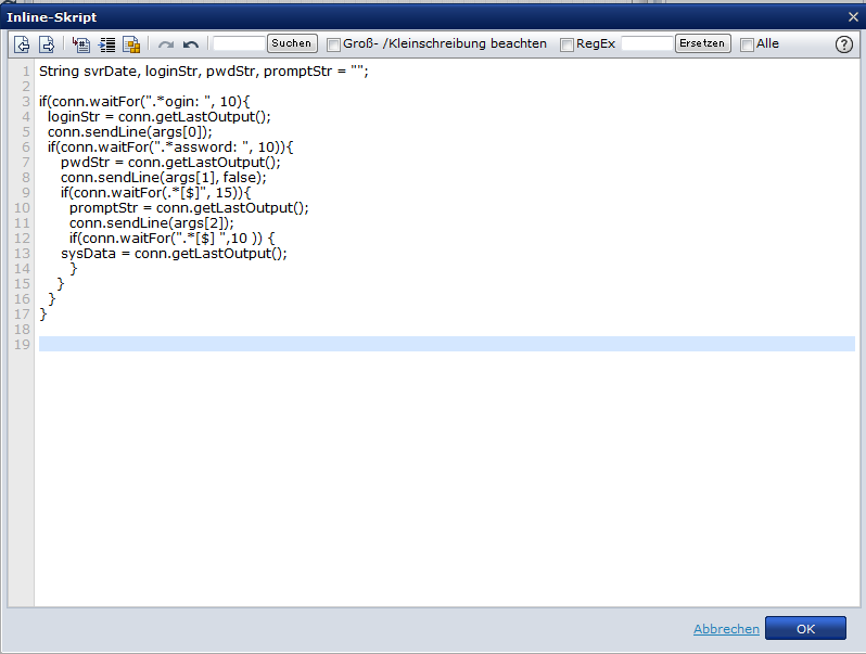 Inline-Skript (Beispiel)