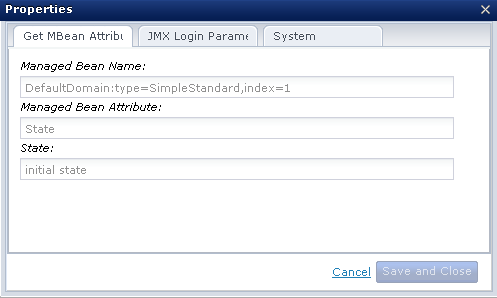 Get MBean Attributes operator's output variable properties