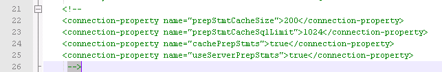Lines to uncomment in oasis-ds.xml