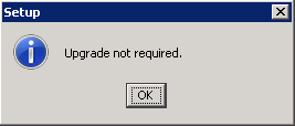 You are not upgrading the release level.