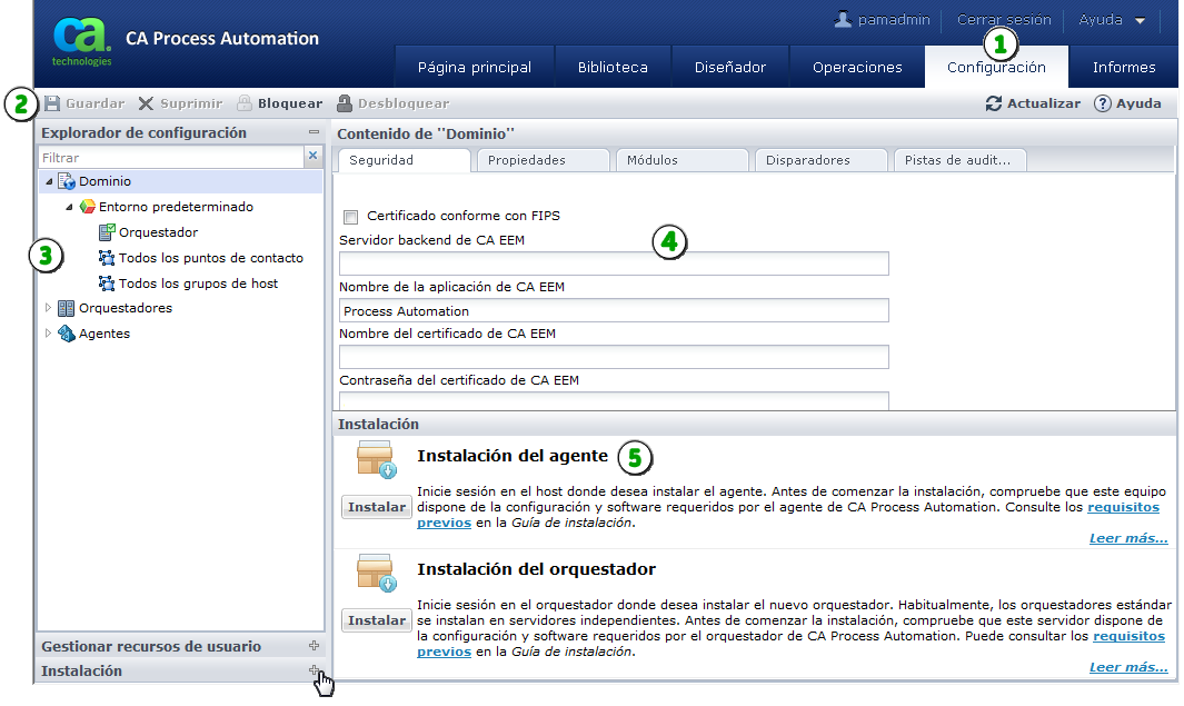 Configuración (versión 4.1)