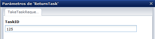 Parámetros del conector de CA Process Automation de Catalyst para devolver tareas.