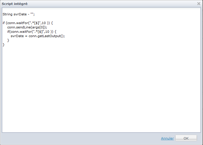 Contenu en ligne de clé privée dans l'opérateur Exécuter un script SSH