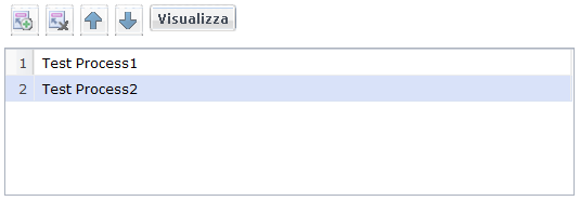 È possibile modificare l'ordine di precedenza muovendo i filtri con le frecce su e giù.