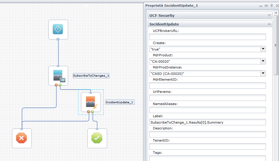 Modulo Catalyst - operatore IncidentUpdate