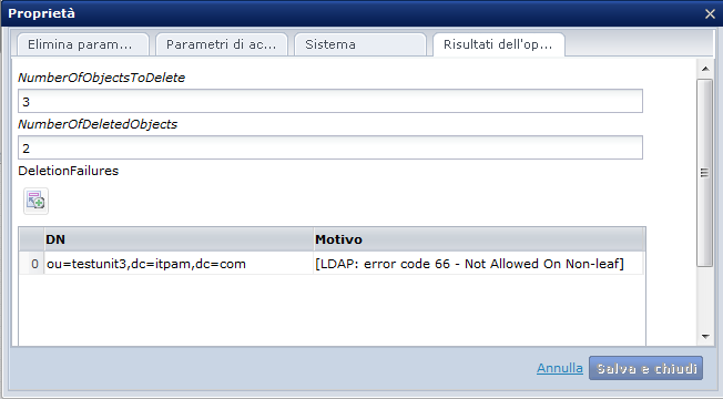 DeletionFailures (Operatore Elimina oggetto)