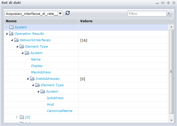 Esempio di ValueMap: interfacce di rete e InetAddresses