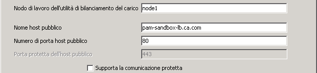 Il nodo di lavoro dell'utilità di bilanciamento del carico è generalmente node1.