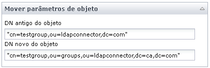 Parâmetros de entrada do operador Mover objeto