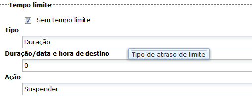 Sem tempo limite (operador Atribuir tarefa de usuário)