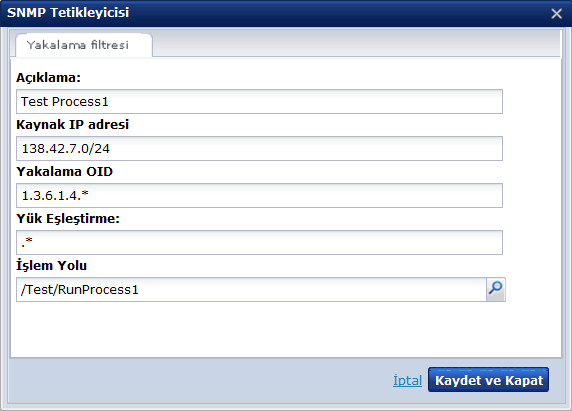 Kaynak IP 138,42.7,0/24 ve OID 1,3.6,1.4,1'dir.*