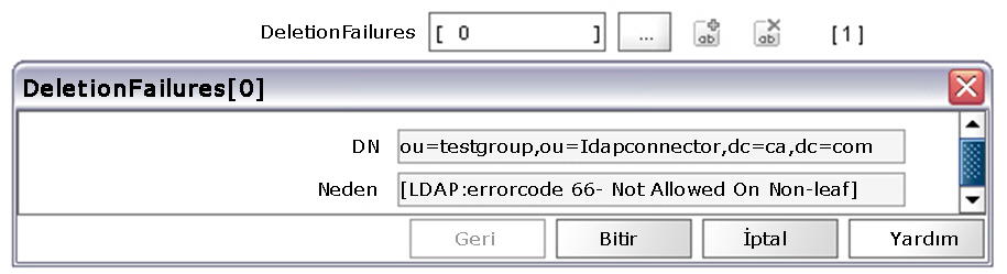 Nesneleri Silme İşleci--Silme Başarısızlığı