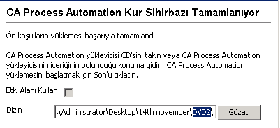Görüntülenen yolu değiştirin