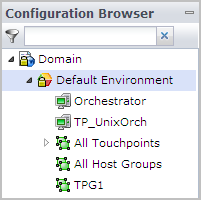 Tthe example shows TPG1 under All Host Groups.