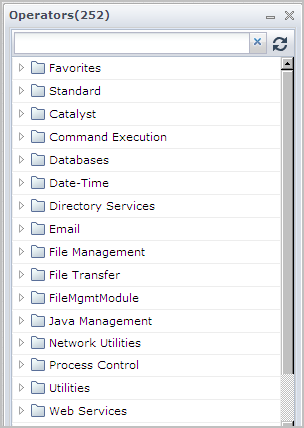 Operator folders from Catalyst to Web Services