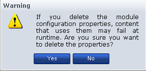 The confirmation appears when you select Delete for a custom opertor group.