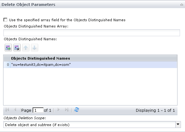 Operator Success when deleting an object