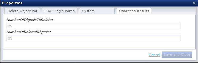 Operator Success: NumberOfDeletedObjects (Delete Object Operator)