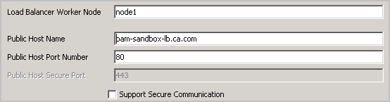 The load balance worker node is typically node1.