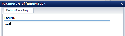 Catalyst CA Process Automation connector parameters for returning tasks.