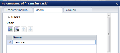 Catalyst CA Process Automation connector parameters for transfering tasks.