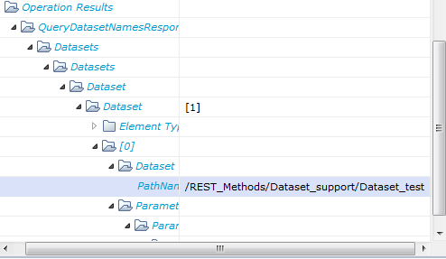 Dataset showing PathName.
