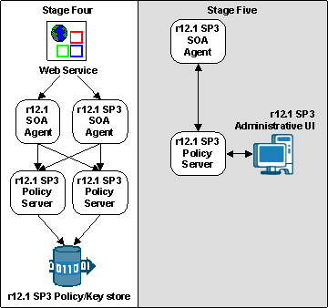 Diagram Illustrating Migration Stages Four and Five