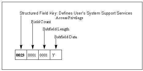 The diagram shows the structure of the field.