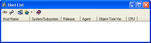 Host List dialog empty