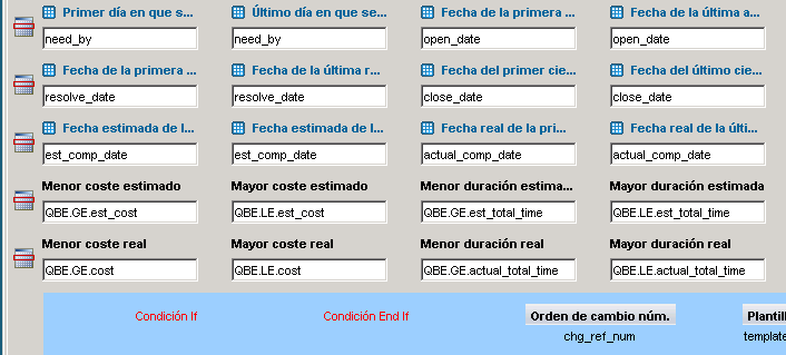 Esta área del formulario permite modificar las cuadrículas de datos en la vista de diseño.