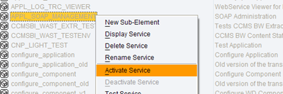 Activate the web service.
