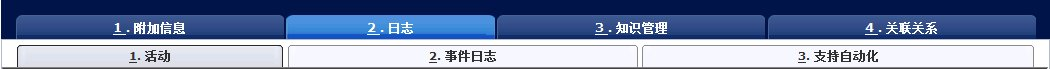 详细信息表单第二系列选项卡