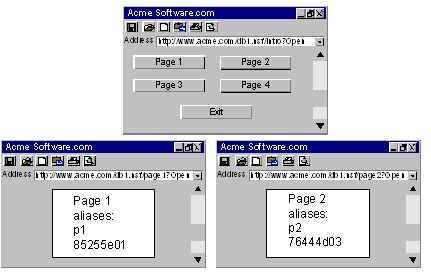 This illustration shows examples of Domino policies.