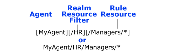 Graphic showing the effective resources available for the Policy Server