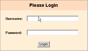 Graphic showing a logon prompt page