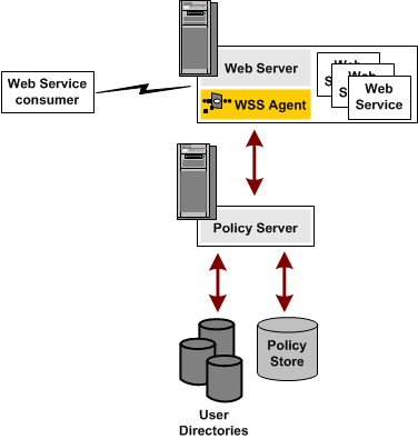 WSS Agent for Web Servers data flow